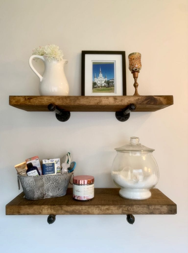 Easy Industrial Pipe Shelving